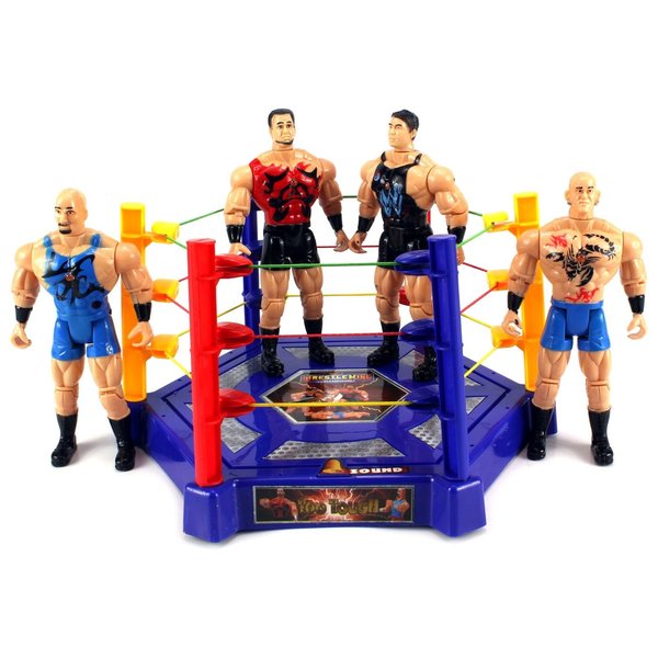 wrestling toy set