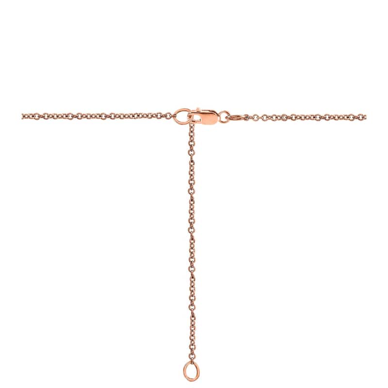 Annello by Kobelli 14k Rose Gold 5ct TDW Black and White Diamond Teardrop Halo Necklace