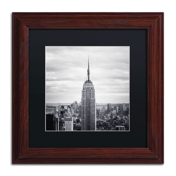 Nina Papiorek Empire Black Matte, Wood Framed Wall Art