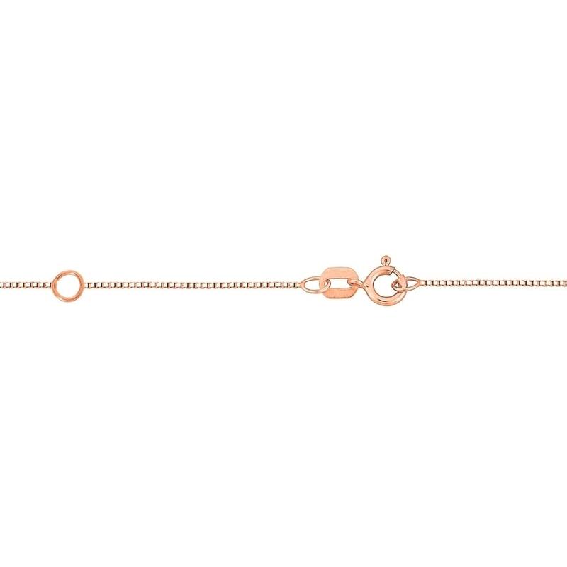 Auriya 1/10ctw Pave Accent Diamond Initial Pendant Necklace 14k Rose Gold (I-J, I1-I2)