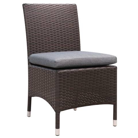 Furniture of America Sel Contemporary Wicker Patio Chairs Set of 2