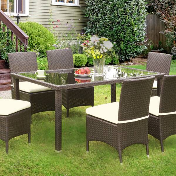 Shop Furniture Of America Sel Contemporary Espresso 66 Inch Patio