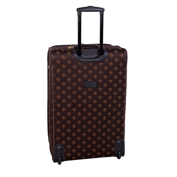 american flyer luggage fleur de lis