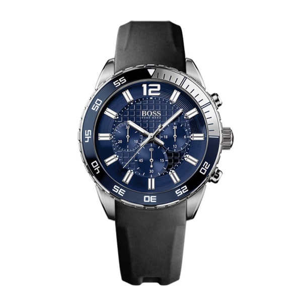 1512803 Black Leather Quartz Watch 