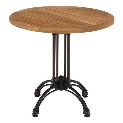 KFI 32in Round Pedestal Table Teak Table