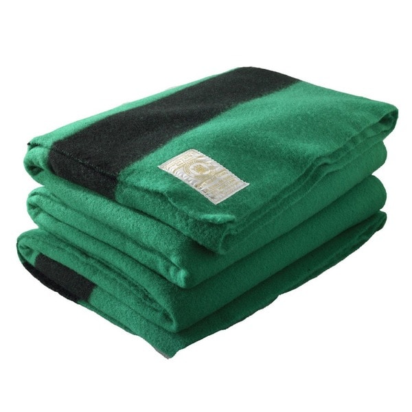 Shop Woolrich Hudson's Bay 4-point Green Blanket - Free Shipping Today ...