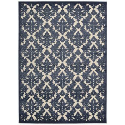 Rug Squared Montrose Ivory Blue Rug - 7'9" x 10'10"
