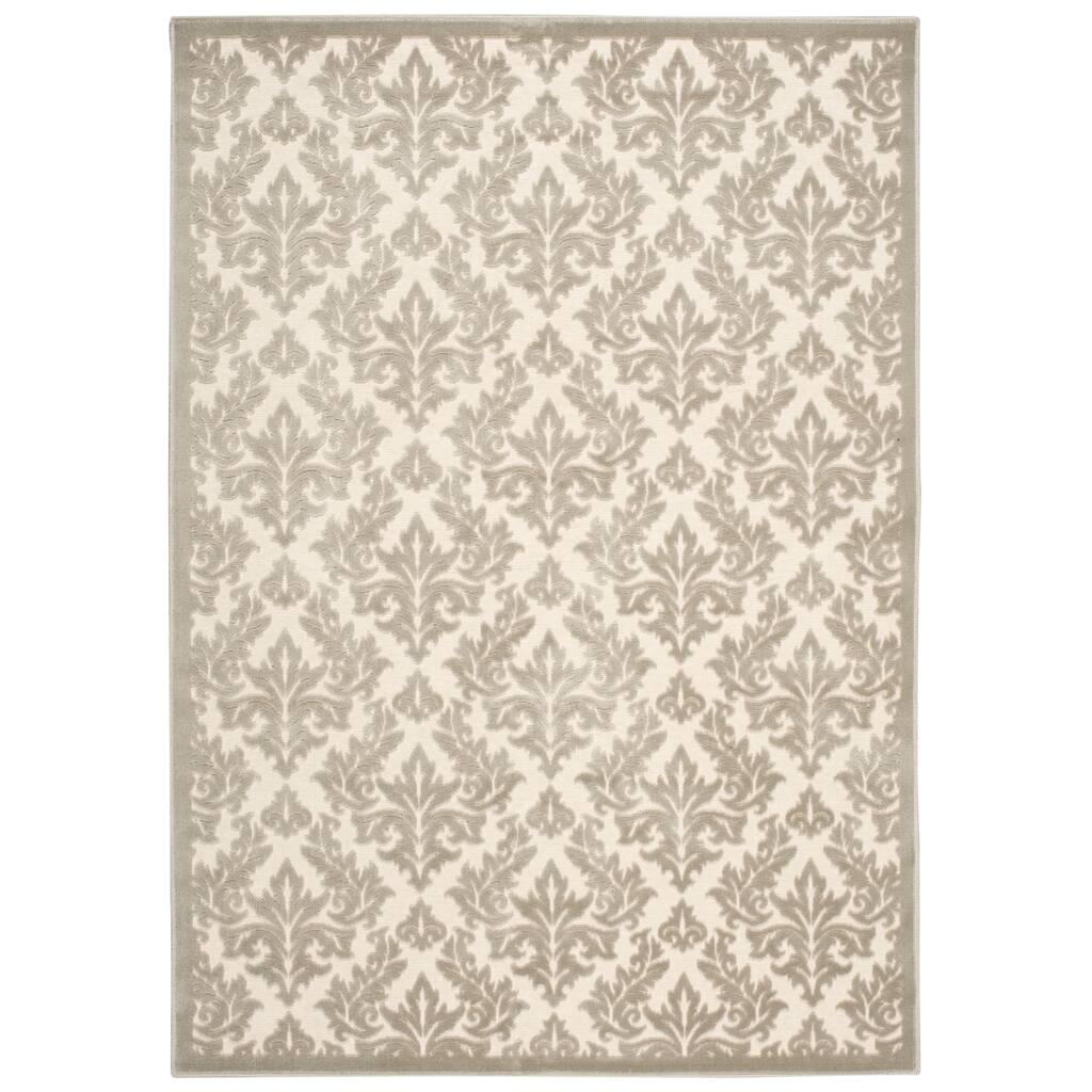 Rug Squared Montrose Ivory Silver Rug - 7'6" x 9'6"