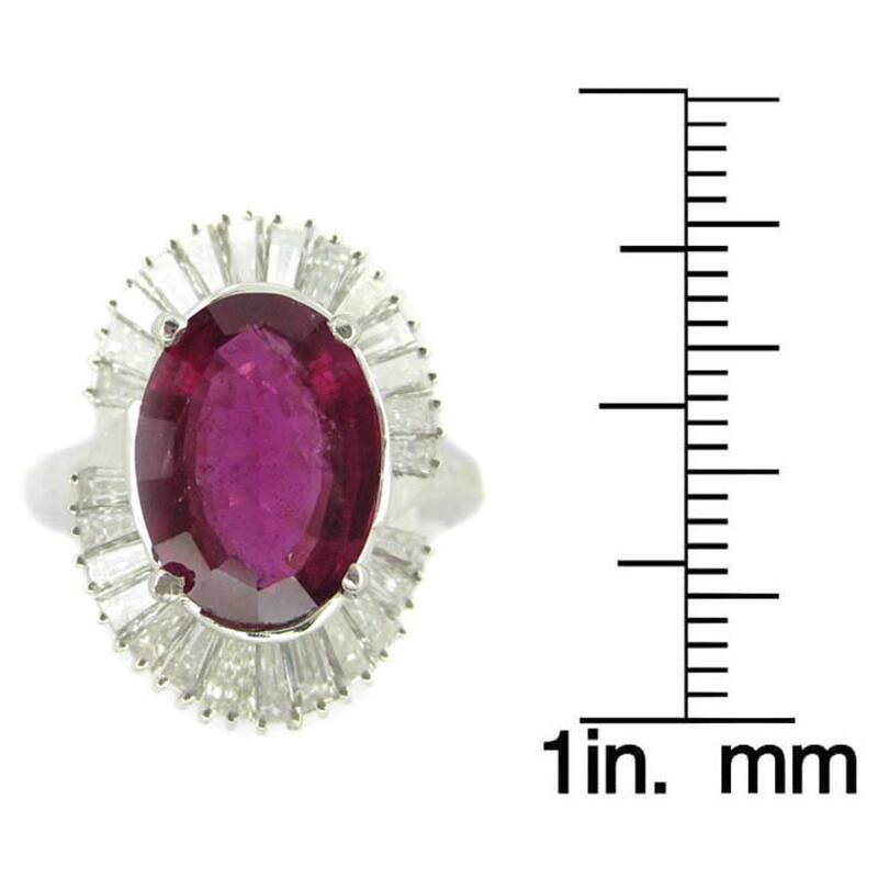 Kabella Luxe Platinum Pink Tourmaline 2 1/0ct TDW Diamond Cocktail Ring (G-H, SI2)