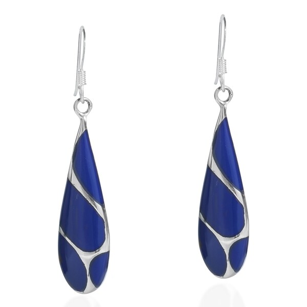 Handmade Vintage Streak Teardrop Sterling Silver Earrings Handmade Vintage Streak Teardrop Sterling Silver Earrings Thailand