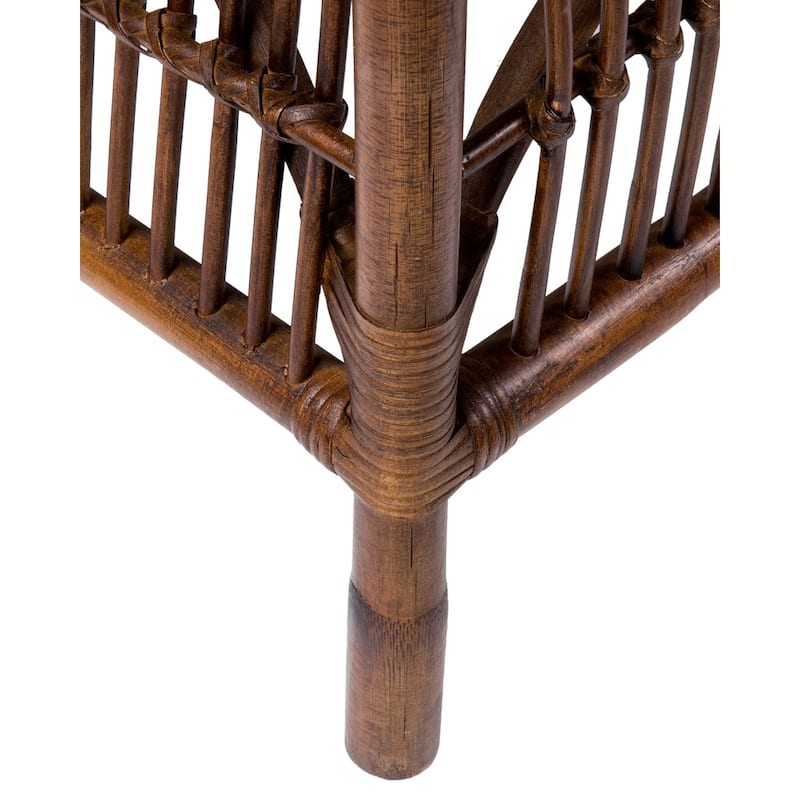 Natural Brown Rattan Cushioned Armchair by East at Main