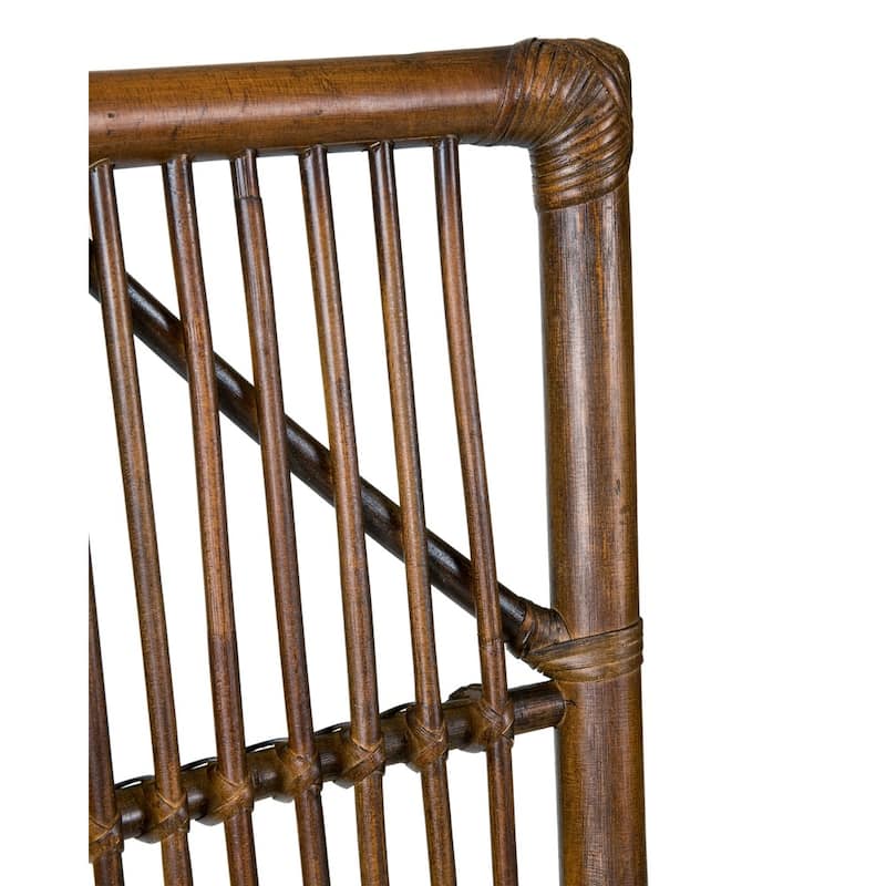 Natural Brown Rattan Cushioned Armchair by East at Main
