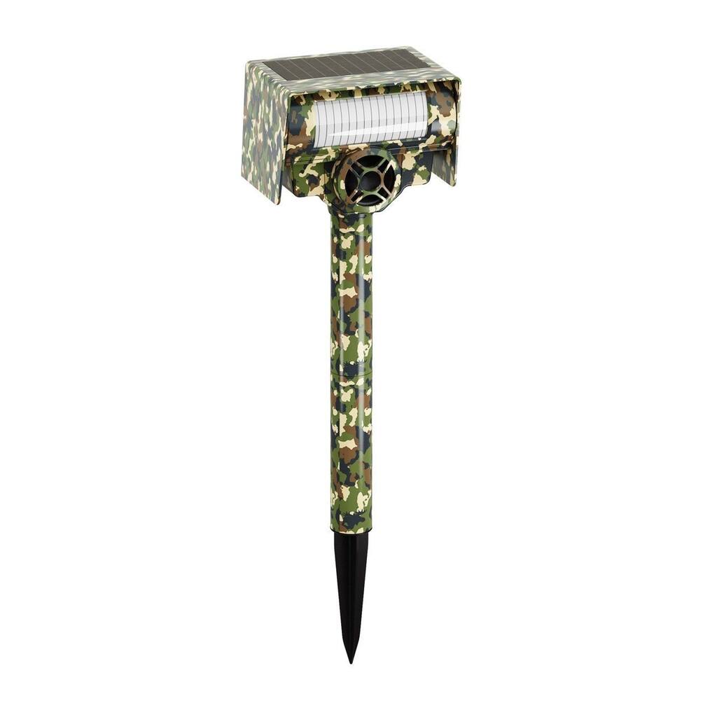 Bell+ Howell Motion Activated Ultrasonic Solar Animal Repeller Camouflage - Green