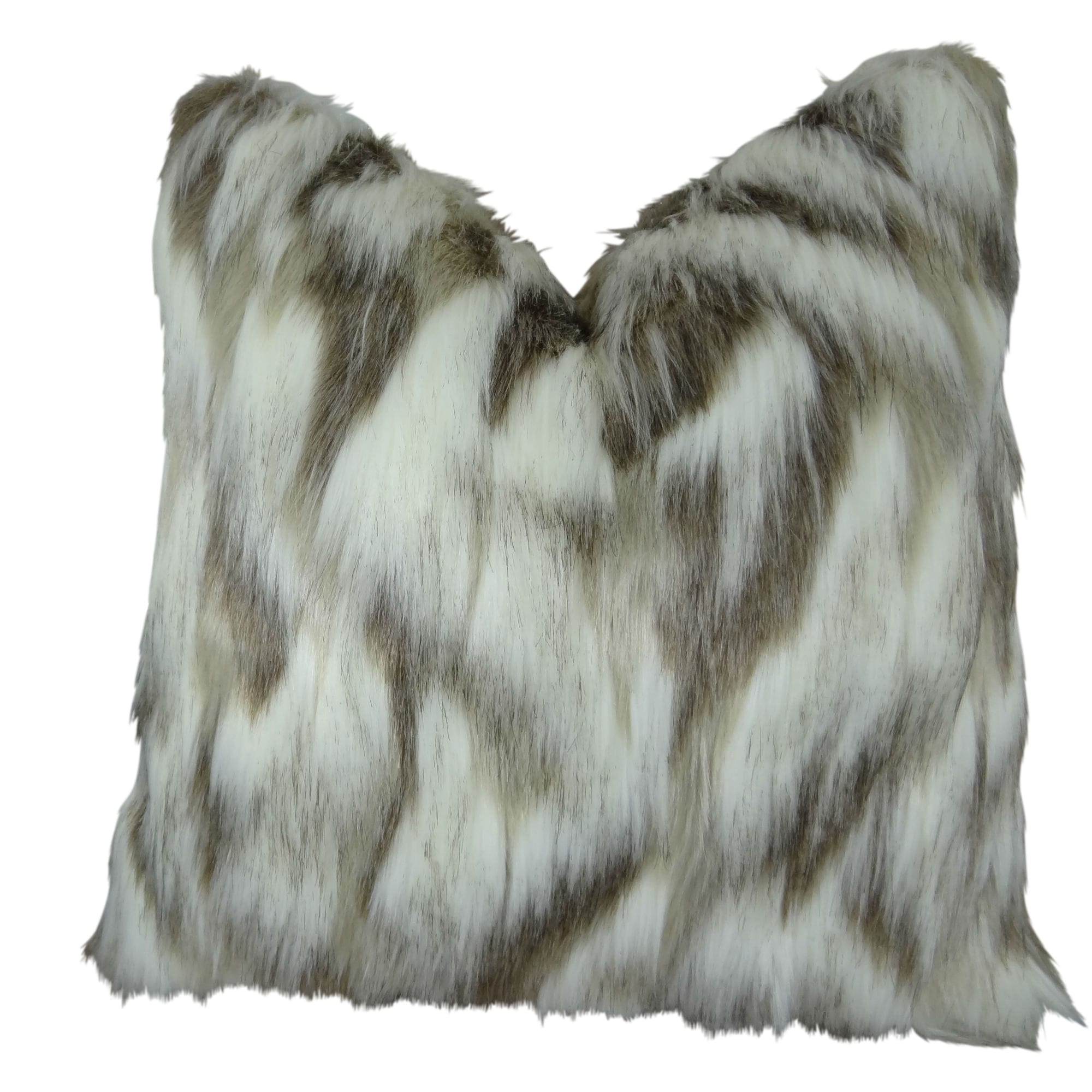 Shop Black Friday Deals On Plutus Tibet Faux Fox Handmade Double Sided Throw Pillow Overstock 10462175