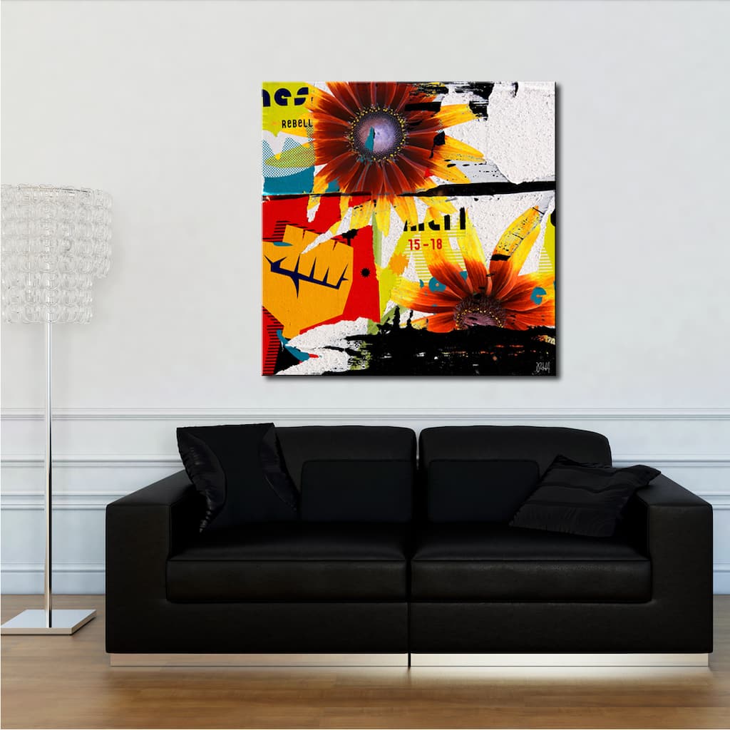 Ready2HangArt 'Painted Petals LXVI' Floral Canvas Wall Art