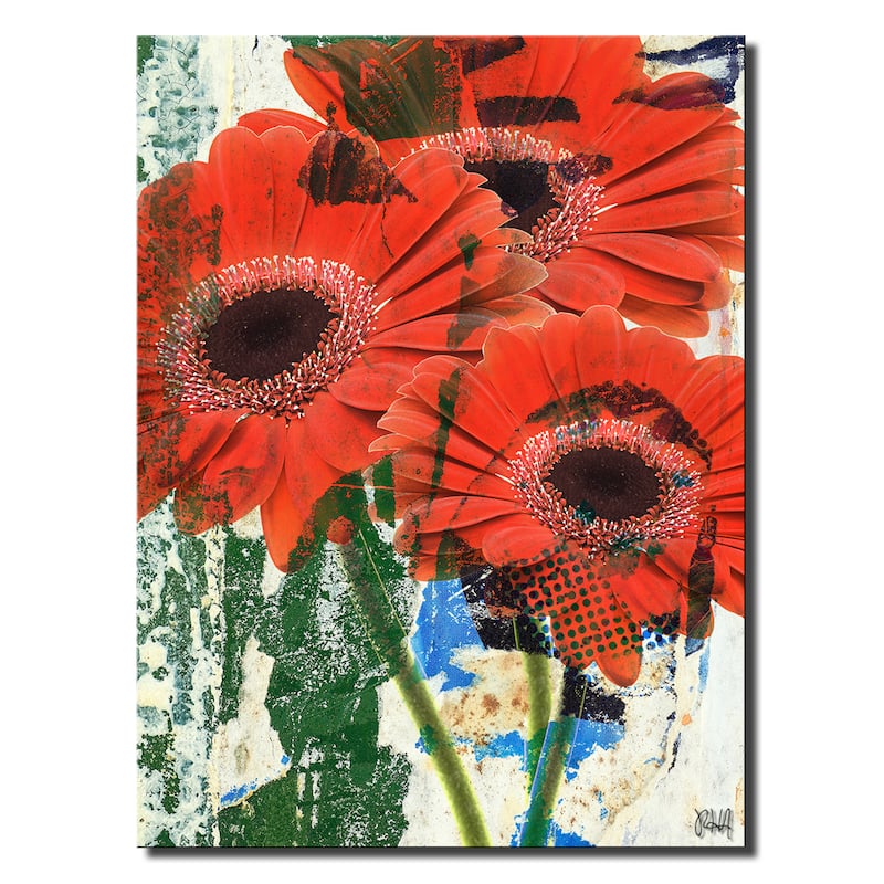 Ready2HangArt 'Painted Petals LXVII' Floral Canvas Wall Art