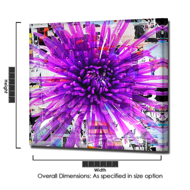 Ready2HangArt 'Painted Petals LXVIII' Floral Canvas Wall Art