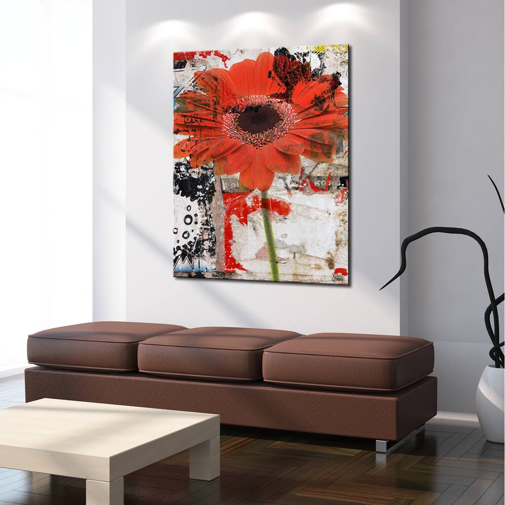 Ready2HangArt 'Painted Petals LXX' Floral Canvas Wall Art