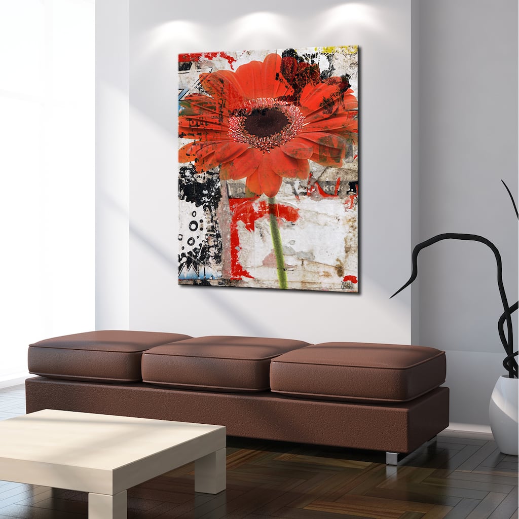 Ready2HangArt 'Painted Petals LXX' Floral Canvas Wall Art