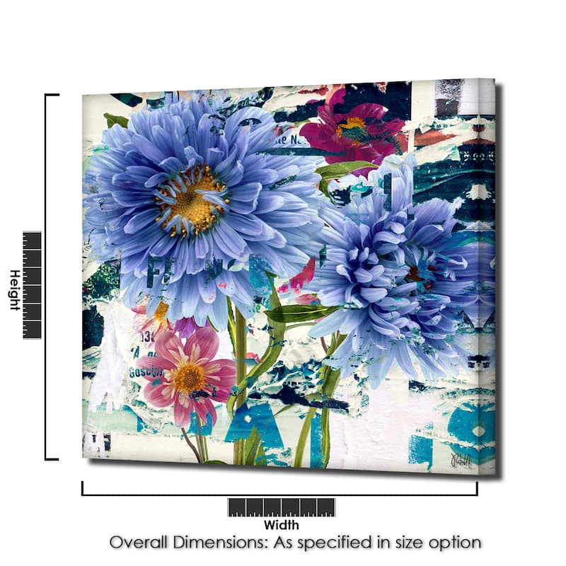 Ready2HangArt 'Painted Petals LXVI' Floral Canvas Wall Art