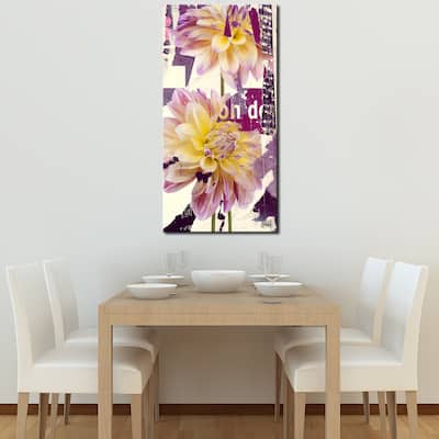 Ready2HangArt 'Painted Petals LXXII' Floral Canvas Wall Art