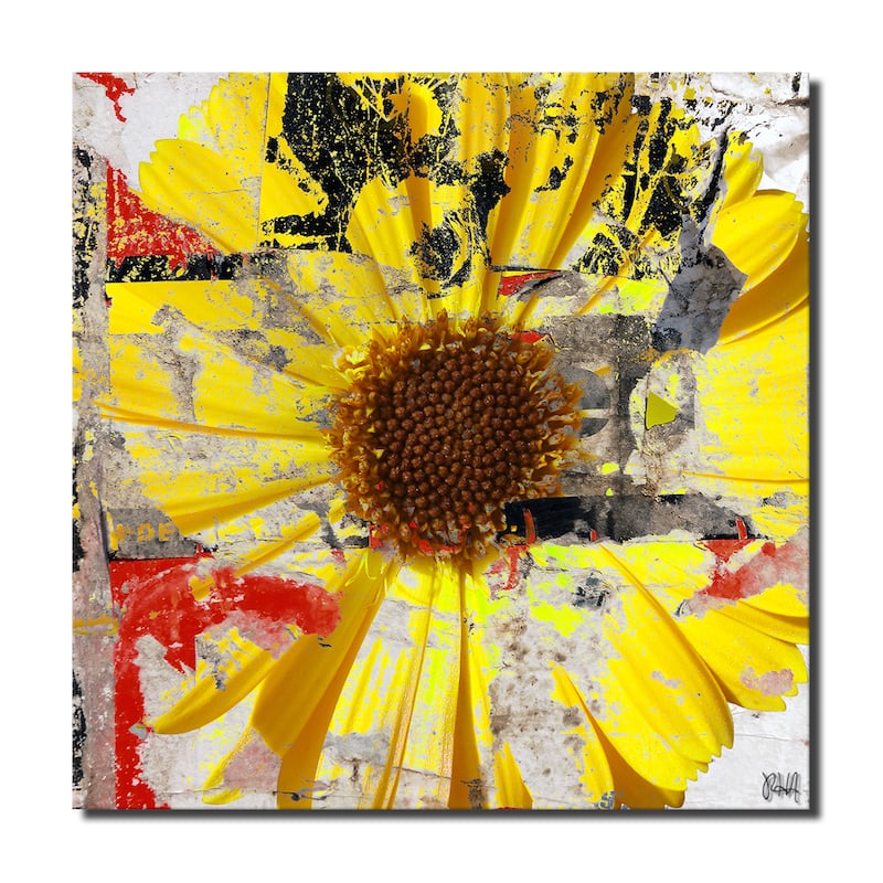 Ready2HangArt 'Painted Petals LXXIX' Floral Canvas Wall Art