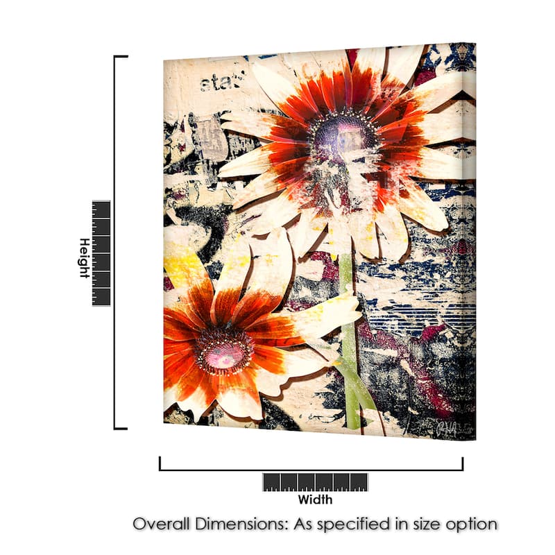 Ready2HangArt 'Painted Petals LXXX' Floral Canvas Wall Art