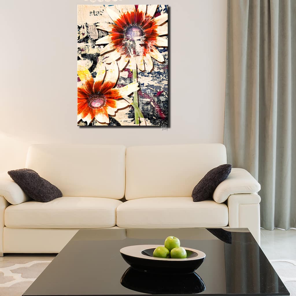 Ready2HangArt 'Painted Petals LXXX' Floral Canvas Wall Art