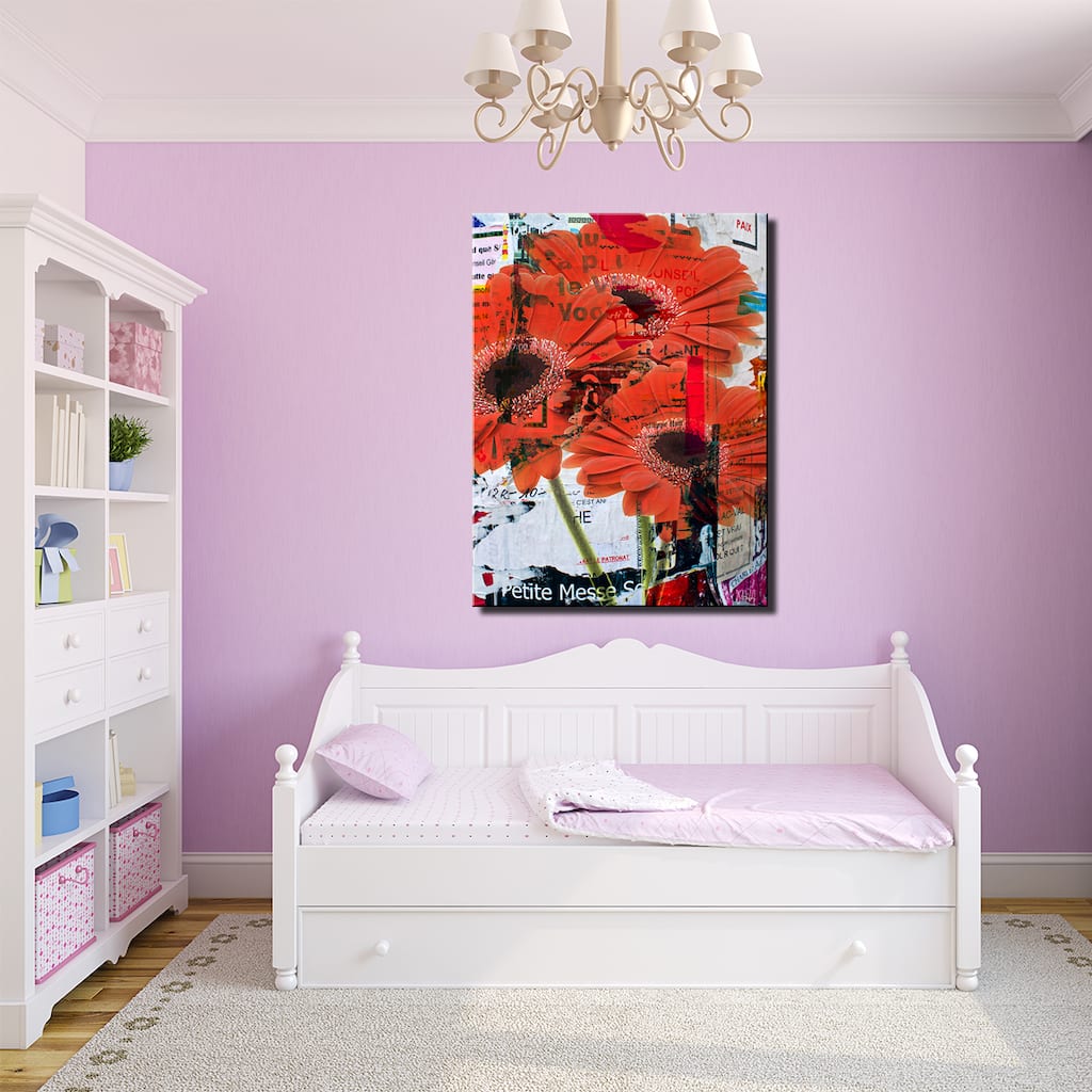 Ready2HangArt 'Painted Petals LXXXI' Floral Canvas Wall Art