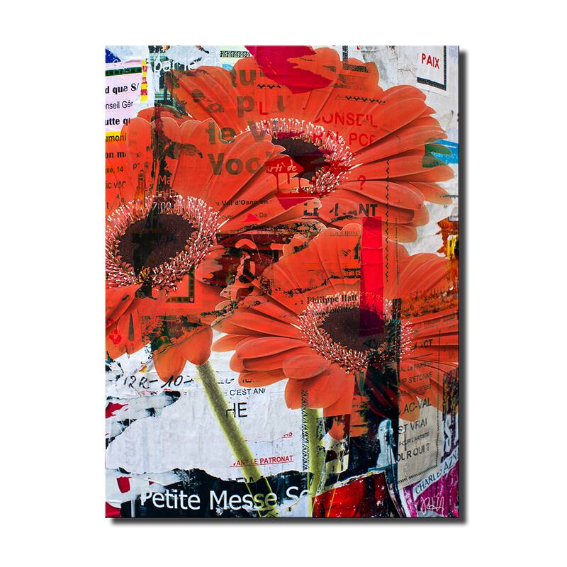 Ready2HangArt 'Painted Petals LXXXI' Floral Canvas Wall Art