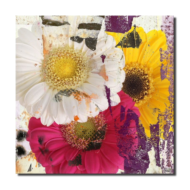 Ready2HangArt 'Painted Petals LXXXVI' Floral Canvas Wall Art