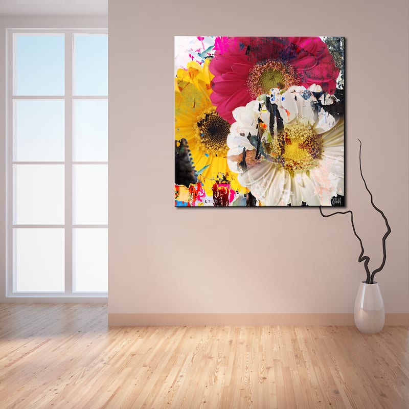 Ready2HangArt 'Painted Petals LXXXVII' Floral Canvas Art