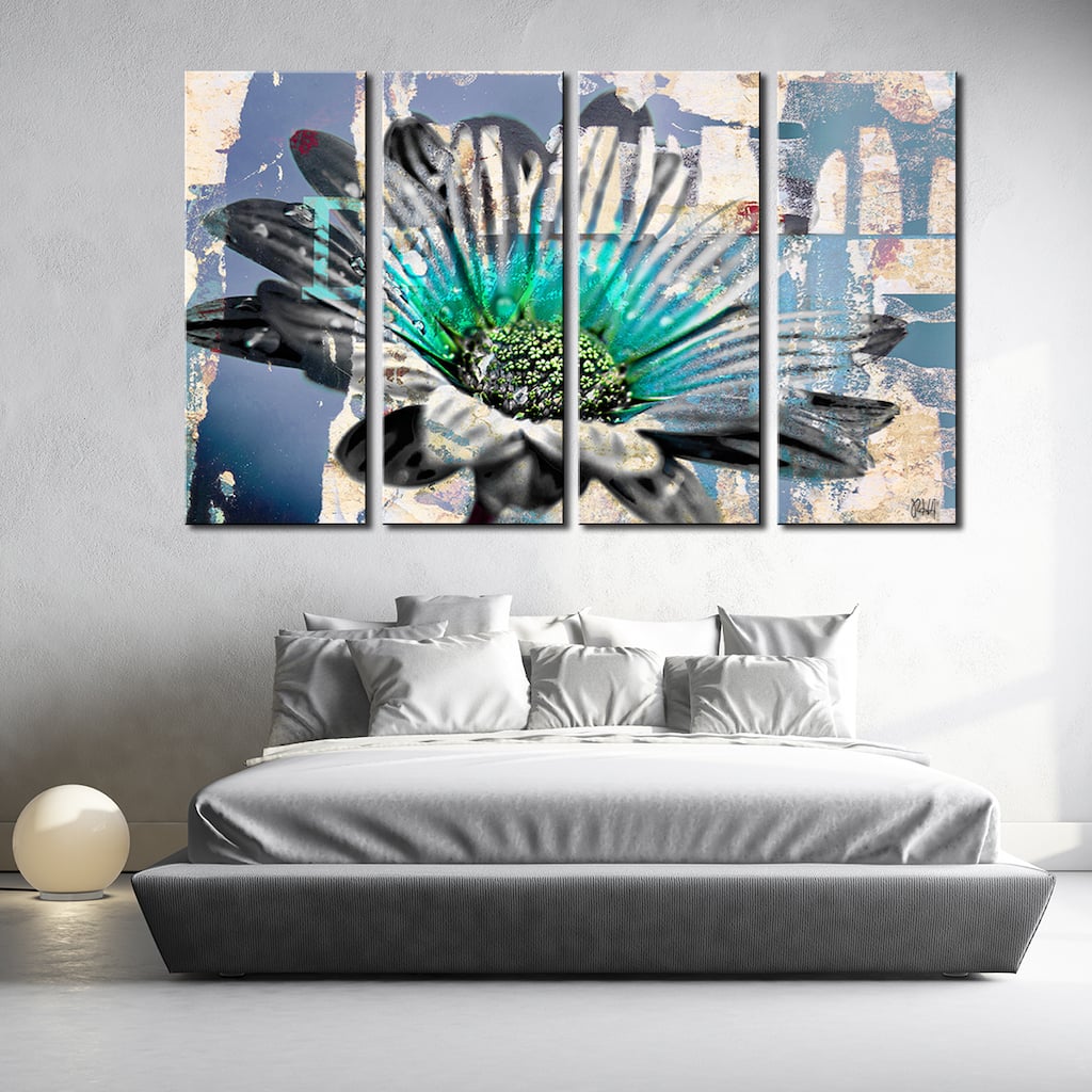 Ready2HangArt 'Painted Petals XCIV' 4-piece Canvas Wall Art Set