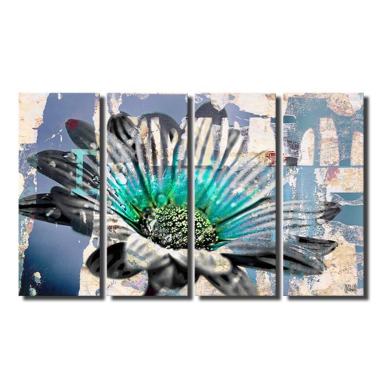 Ready2HangArt 'Painted Petals XCIV' 4-piece Canvas Wall Art Set