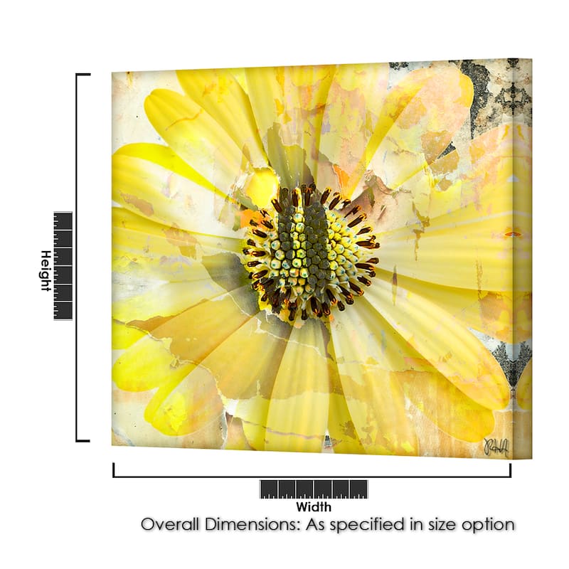 Ready2HangArt 'Painted Petals XCV' Floral Canvas Wall Art
