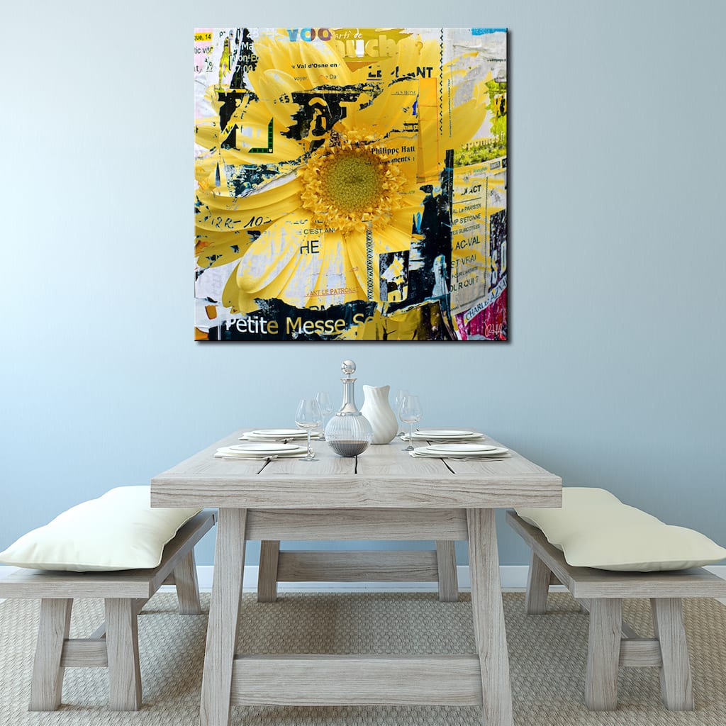 Ready2HangArt 'Painted Petals XCVI' Floral Canvas Wall Art