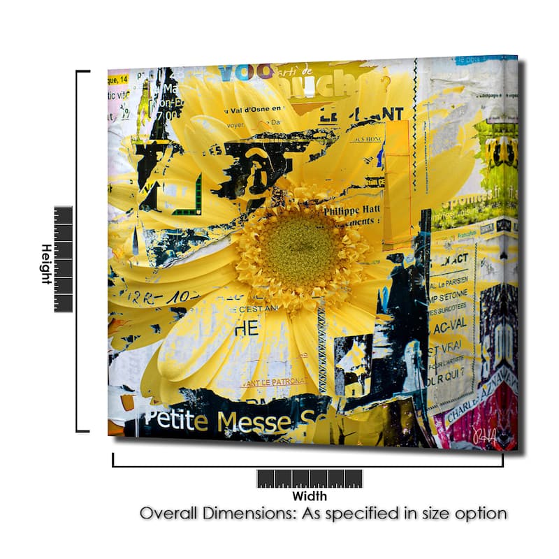 Ready2HangArt 'Painted Petals XCVI' Floral Canvas Wall Art