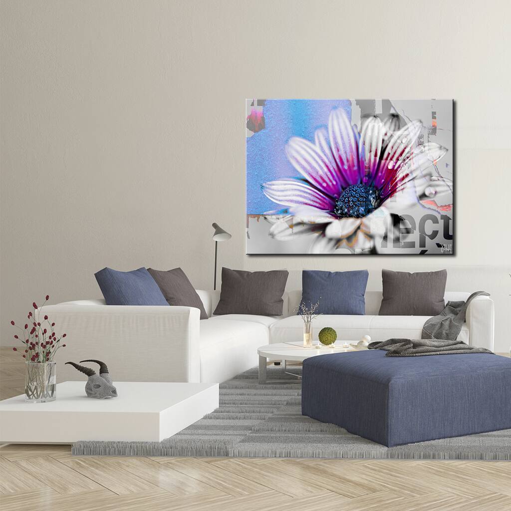 Ready2HangArt 'Painted Petals XCVII' Floral Canvas Wall Art