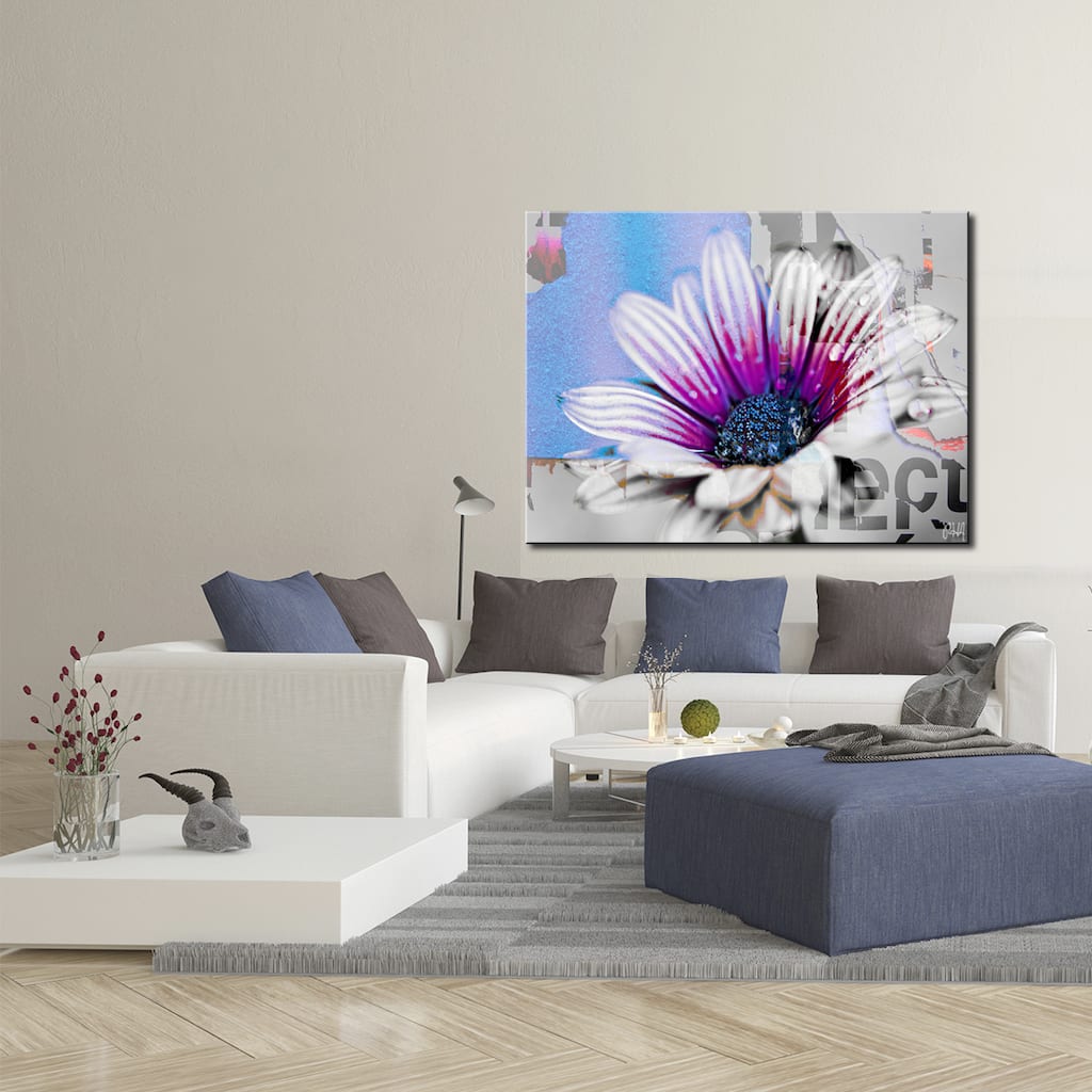 Ready2HangArt 'Painted Petals XCVII' Floral Canvas Wall Art