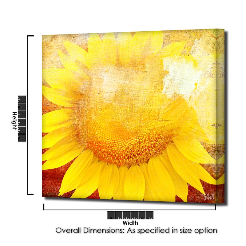 Ready2HangArt 'Painted Petals XCVIII' Floral Canvas Wall Art
