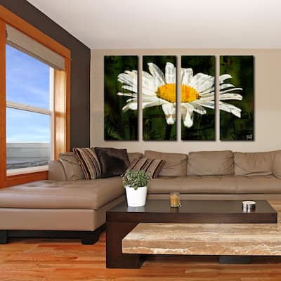 Ready2HangArt 'Painted Petals XCIX' 4-piece Canvas Wall Art Set