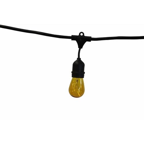 48-foot 20-light Amber Bulb Metro Lights