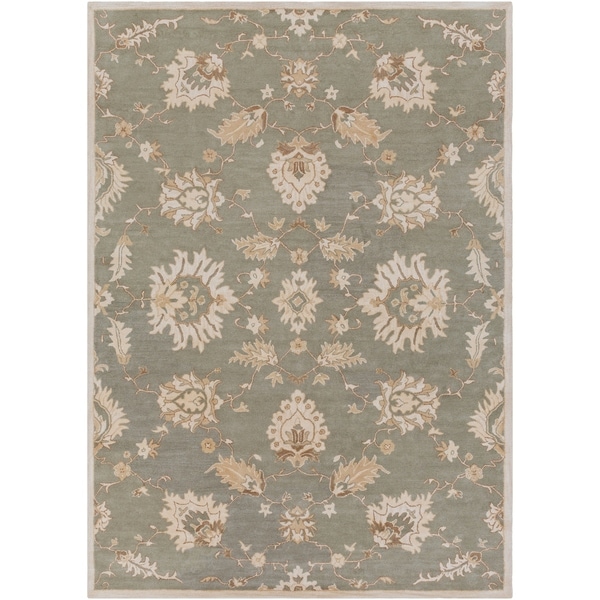 Hand-Tufted Watton Floral Wool Area Rug - 8' x 11'
