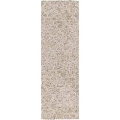 Hand-Tufted Woking Moroccan Trellis Indoor Area Rug - 2'6" x 8' Runner