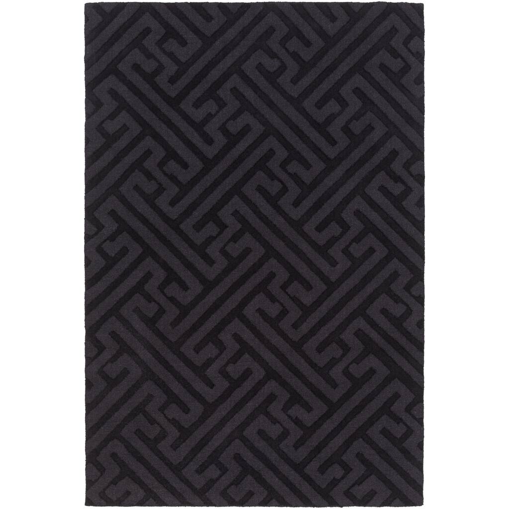 Hand-Loomed Mere Textured Wool Area Rug