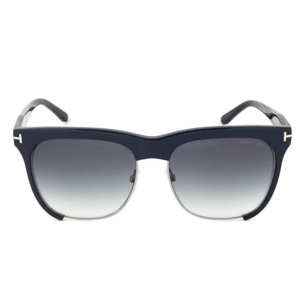 Tom Ford TF366 74B Thea Gunmetal/Blue Sunglasses (As Is Item) - Overstock -  11658248