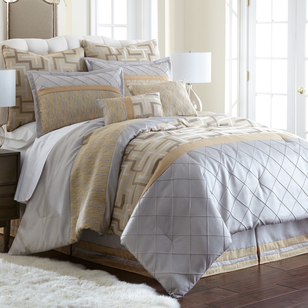 Amraupur Overseas Maddox 8-piece Embroidered Comforter Set