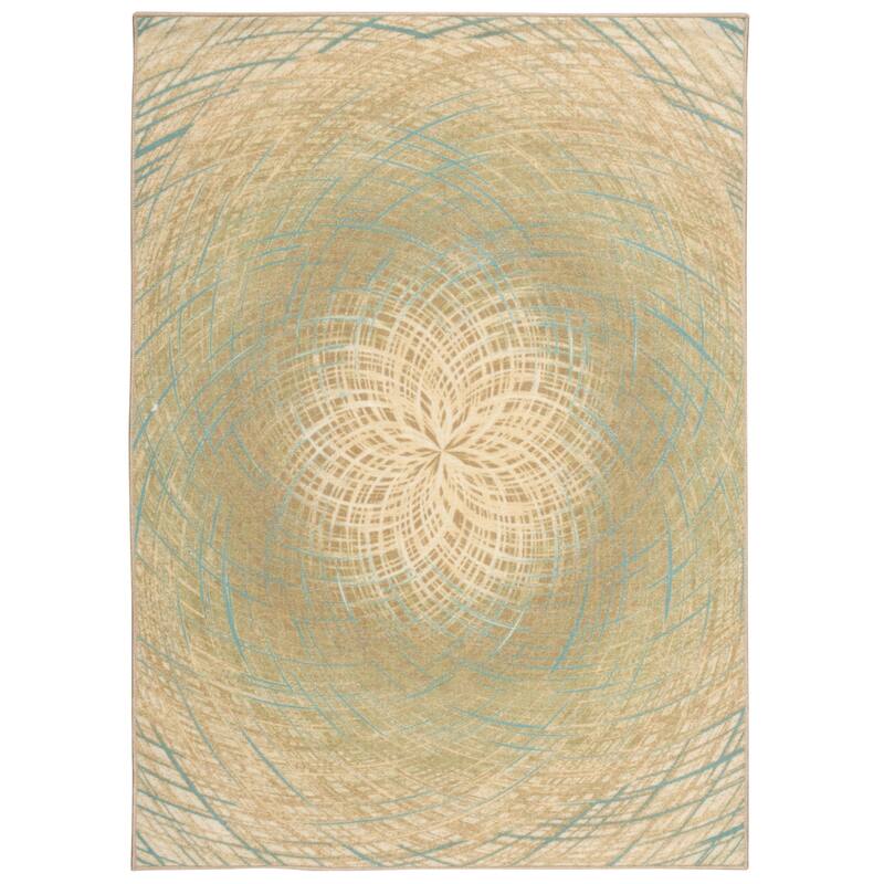 Nourison Empire EMP12 Area Rug - 5' x 7' - Blue - Rectangle