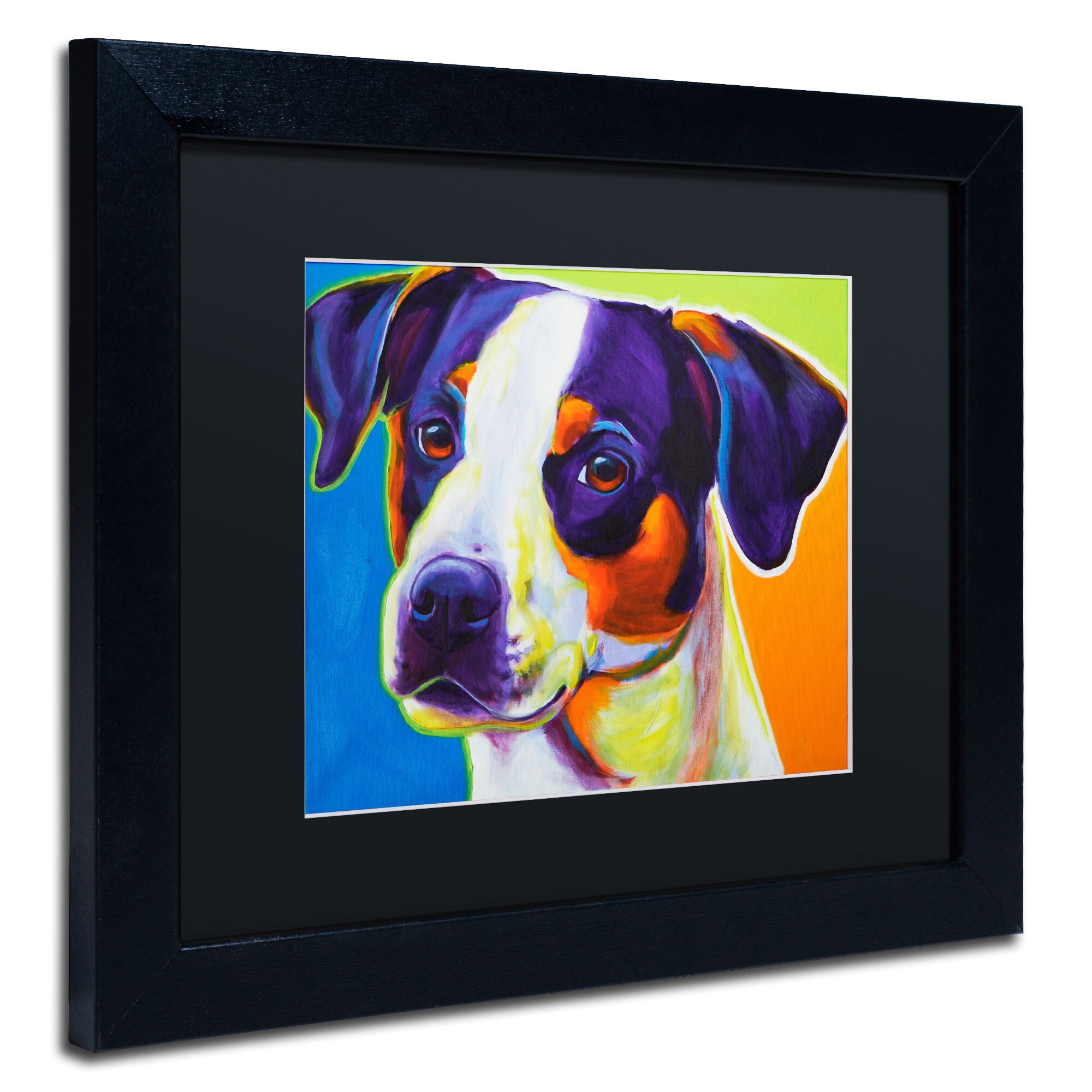 16 by 20-Inch Ranger Artwork DawgArt in White Matte and Black Frame 16 by 20-Inch Ranger Artwork DawgArt in White Matte and Black Frame