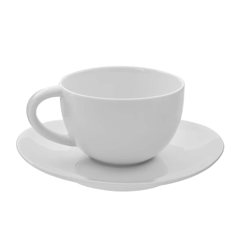 10 Strawberry Street Royal Oval 10-ounce Cup and Saucer (Set of 6)